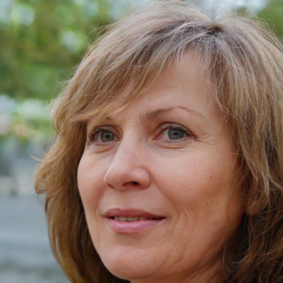 Thérèse Dufort reviewing financial reports
